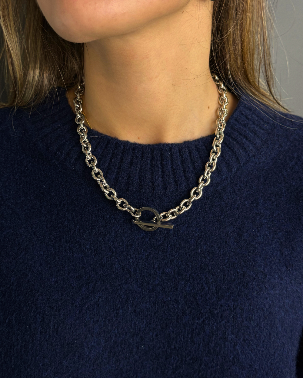 CHUNKY NECKLACE SILVER